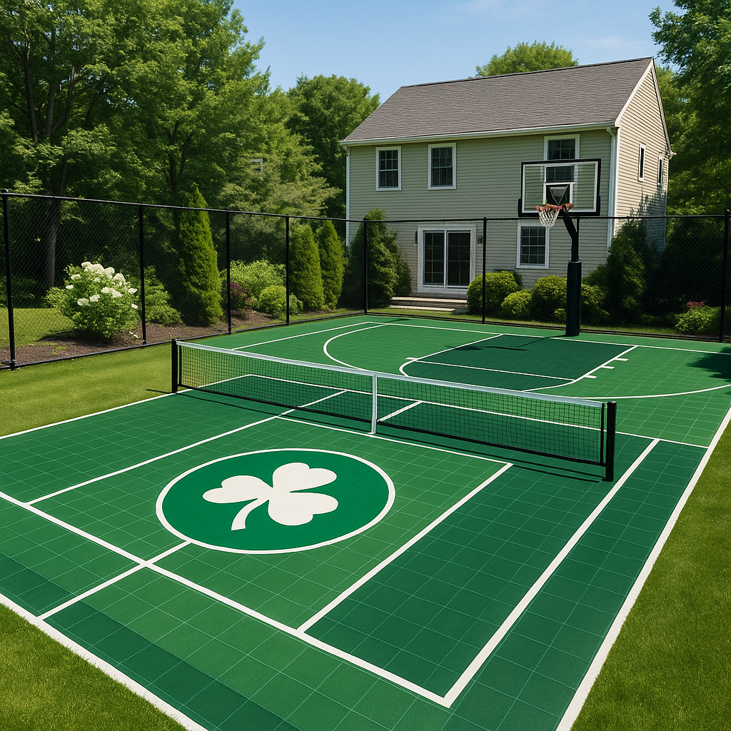 Celtics-inspired combo court